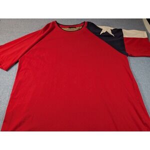 Rock Point Texas Tx Pride Collection Shirt Mens XL Red Texas Flag Raglan Tee